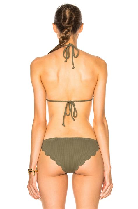 Marysia Swim Broadway Bikini Top In Olive Fwrd