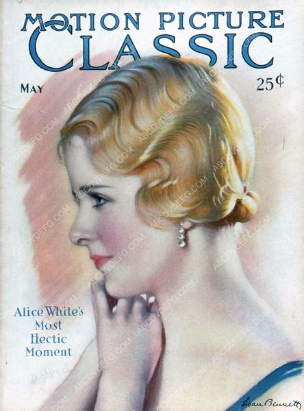 Lovely Joan Bennett Motion Picture Classic Magazine Cover 35m 792