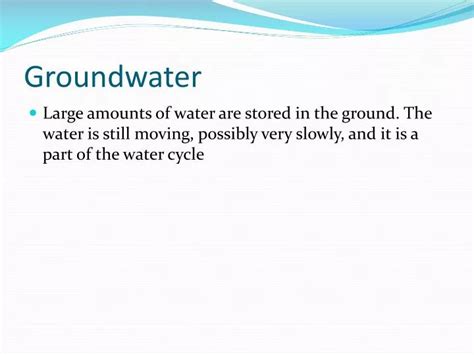 Ppt Groundwater Powerpoint Presentation Free Download Id2859594