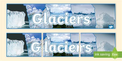 NEW Glaciers Photo Display Banner Profesor Hizo