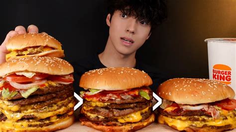 자이언트 햄버거 도전 먹방 7x Giant Cheese Burger Challenge Mukbang Asmr Youtube