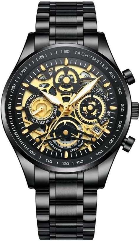 Benyar Automatic Mechanical Self Wind Skeleton Black Dial Genuine