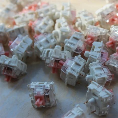 Interruptor Linear Do Teclado Mec Nico Rgb Rosa Transl Cido Custom Para Soldagem Hot Swap