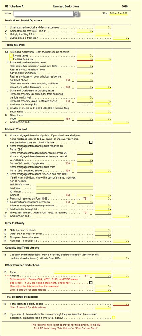 Sch A 1040 Itemized Deductions Ultimatetax Solution Center