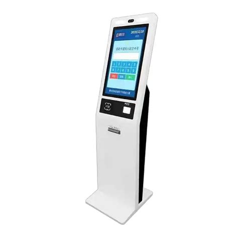 Self Service Fast Food Kiosk With Touch Screen Qr Scanner Thermal