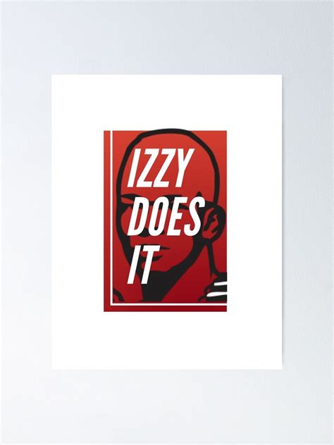 "Izzy Does It - Israel Adesanya the Last Style Bender" Poster for Sale ...