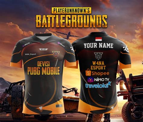 Design Baju Gaming Pubg Bikin Baju Team Esport Jersey Gaming Foto Dan