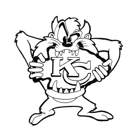 Coloriage Looney Tunes Taz Imprimer