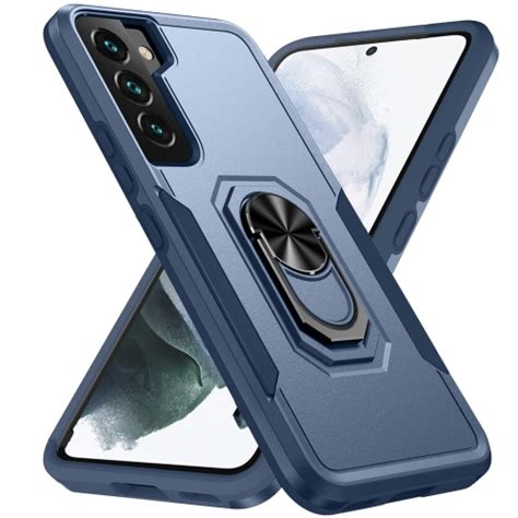 【csmart】 Shockproof Heavy Duty Magnetic Hard Armor Kickstand Case With Ring Holder For Samsung