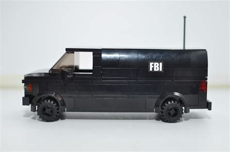 Custom Fbi Black Transport Van Model Built And Compatible With Lego® Bricks Ebay