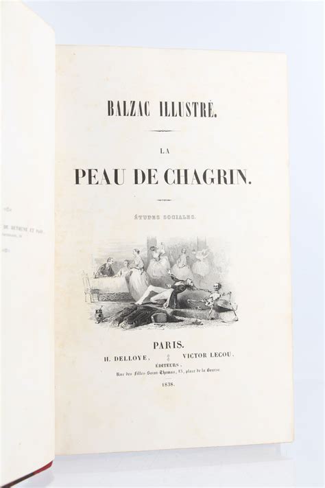 BALZAC La Peau De Chagrin Edition Originale Edition Originale