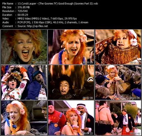 Cyndi Lauper «(The Goonies 'R') Good Enough (Goonies Part II)» VOB File