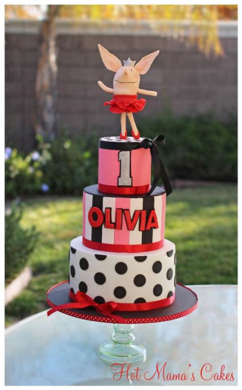Olivia S 1st Birthday Decorated Cake By Hot Mama S CakesDecor