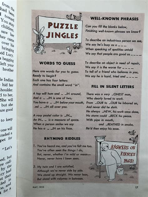 Jack And Jill Magazine May 1955 Reader Comic Books Golden Age