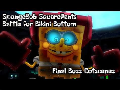 Spongebob Squarepants Battle For Bikini Bottom Final Boss Cutscenes