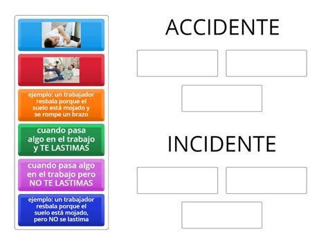 Diferencia Entre Accidente E Incidente Ordenar Por Grupo