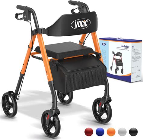 Amazon Wondmed Steel Rollator Walker With Inch Eva Noiseless