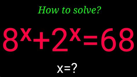 A Nice Exponential Problem Solving By Math Tutor Jakaria A Nice