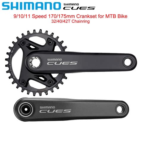 SHIMANO CUES 9 10 11 Speed Crankset For MTB Bike FC U6000 1 32 40 42T