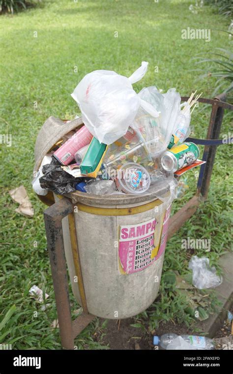 The Dustbin With Natural Background Stock Photo Alamy