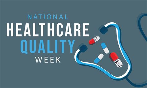 National Healthcare Quality Week Background Banner Card Poster