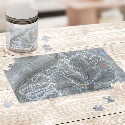 Montana Snowbowl Montana Ski Trail Map Puzzle | Powderaddicts