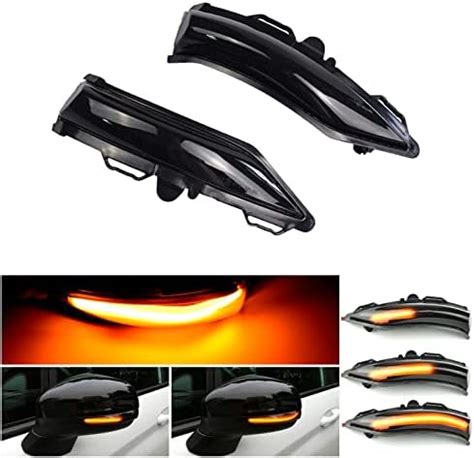 1 Pair LED Side Wing Rearview Mirror Flowing Sequential Turn Signal