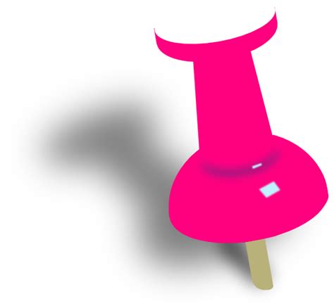 Pink Push Pin Clip Art At Vector Clip Art Online Royalty