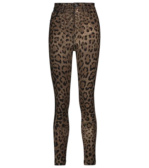 Dolce And Gabbana Grace Leopard Print Skinny Jeans Editorialist