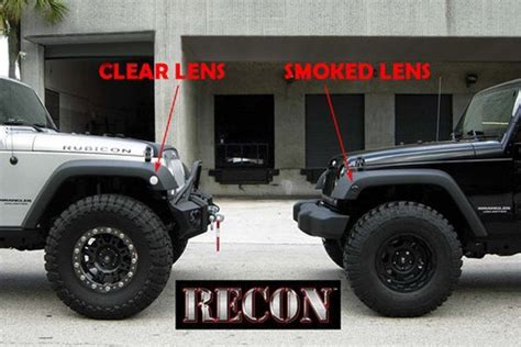 Recon 264135WHBK Black Smoke LED Side Marker Lights