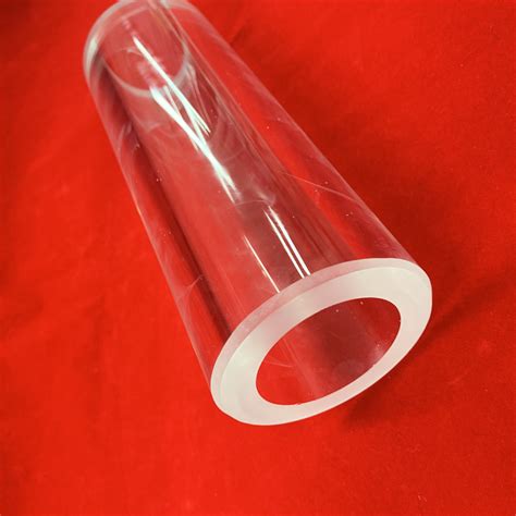 Thick Wall Thickness Clear Heat Resistant Quartz Glass Pipeline Fused Silica Tubing China