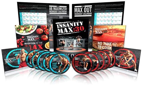 Insanity Max 30 Minutes Shaun T Dvd Videos Exercise Fitness 10 Dvds