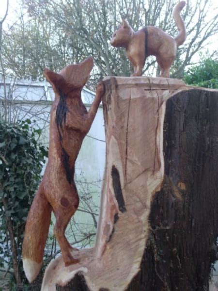 Wildlife Sculptures 1 - The Carved Tree