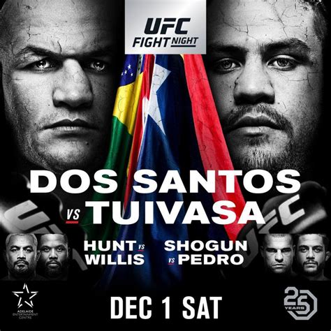 Oficjalny Plakat Gali Ufc Fight Night Dos Santos Vs Tuivasa