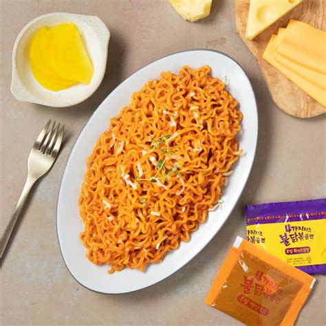 삼양 4가지 치즈 불닭볶음면 멀티팩 140g4ea 4 Cheese Flavours Buldak Ramyun