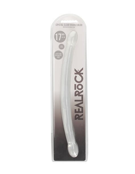 Double Dildo Jelly Cm Transparent RealRock Gode Jelly Achet