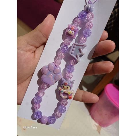 Jual Kuromi Full Ungu Strap Phone Gantungan Hp Sanrio Strap Hp