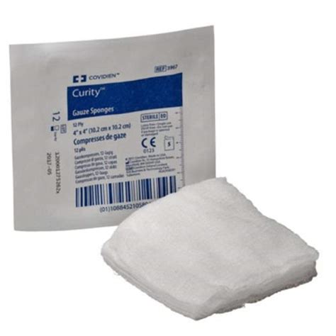 Covidien 3967 Curity Gauze Sponges 12 Ply 4 X 4 Size