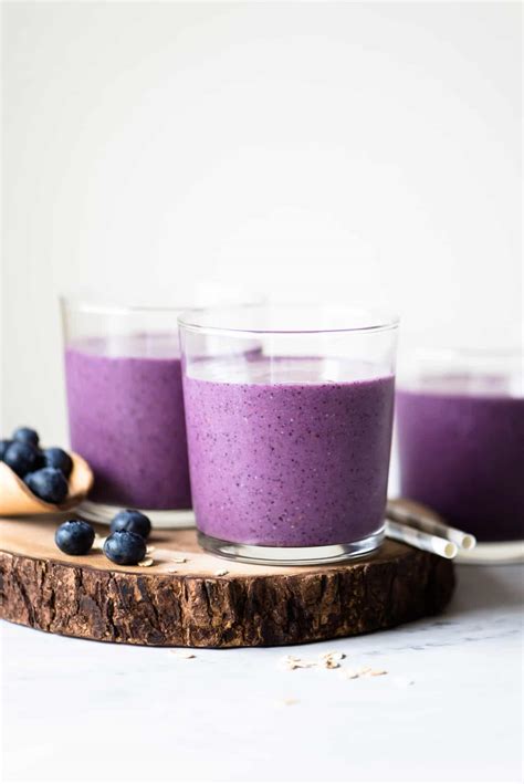 Easy Blueberry Smoothie | Healthy Nibbles by Lisa Lin