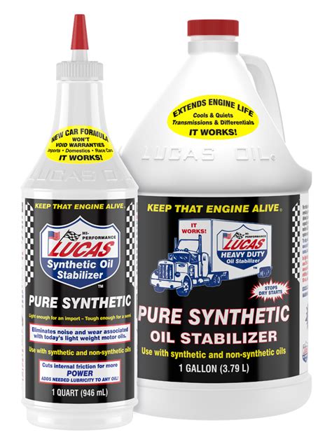 Lucas Oil Pure Synthetic Oil Stabilizer Pe Energy Industrial Supplies