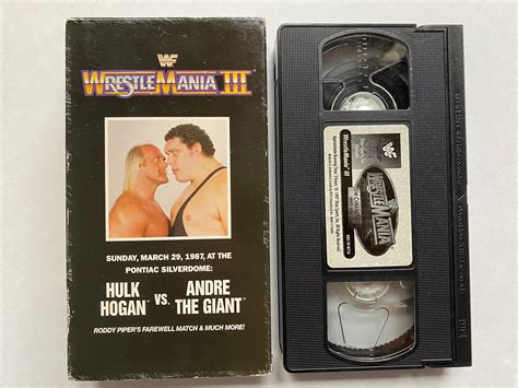 Wrestle Mania Wrestling Vhs Video Tape Hulk Hogan