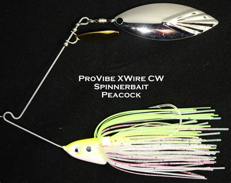 Pro Vibe XWire Spinnerbait C W 1 2 Oz Peacock Davis Bait Company