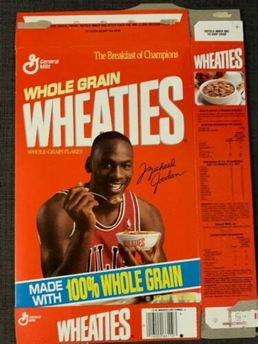 Oz Michael Jordan Chicago Bulls Wheaties Cereal Box Ebay