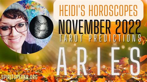 Aries November Tarot Predictions Self Love Is A Must Heidis