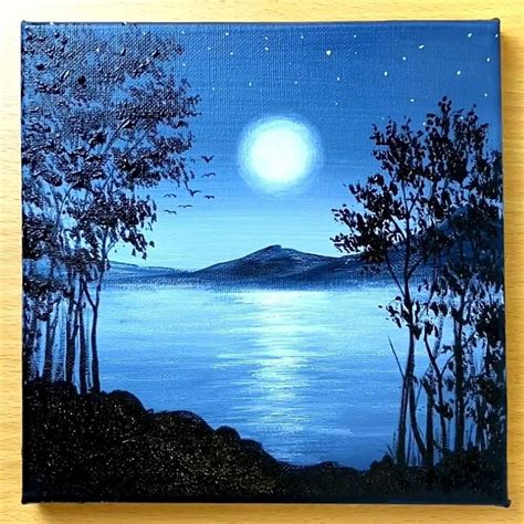 162k Views · 6k Reactions Moonlight Scenery Acrylic Painting Artist