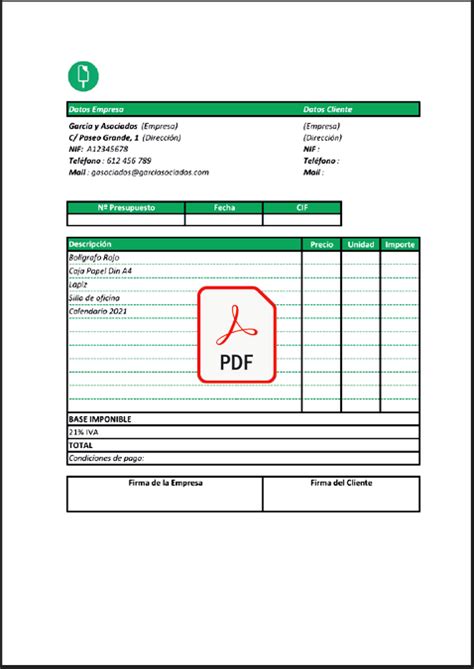 Plantillas Presupuesto Traducci N Excel Word Pdf Gratis