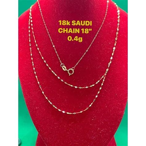 COD PAWNABLE 18K Saudi Gold 2 Layer Necklace Mix Of Fine Tauco Chain