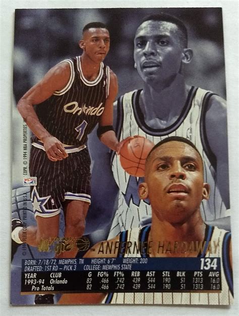 Anfernee Hardaway 1994 95 Fleer Ultra 134 Magic Ebay