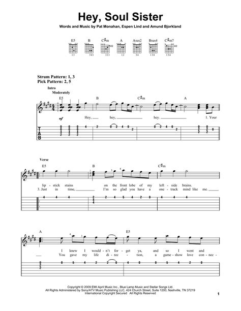 Hey, Soul Sister | Sheet Music Direct