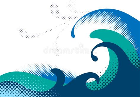 Ondas Ilustraciones Stock Vectores Y Clipart Ilustraciones